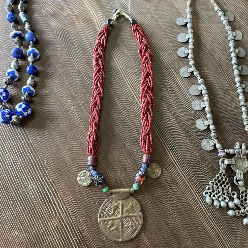 Vtg Adi-Minyong India Tribal Necklace Ethnic Boho Collector’s Piece